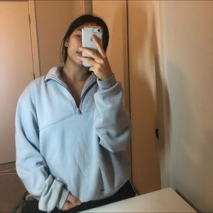 BRANDY MELVILLE BLUE QUARTER ZIP (on hold!)